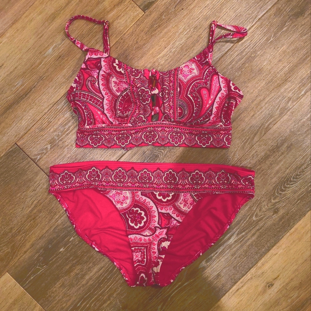 Lauren Ralph Lauren Hot Pink Bikini Set